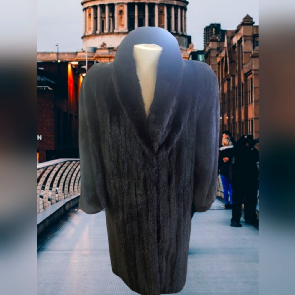Genuine Mink Coat, Made in Italy Milano, Designed by Marko Gianote.